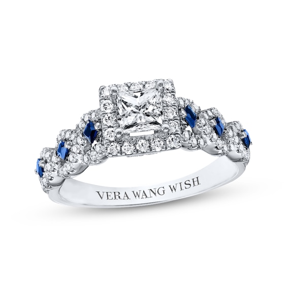 Previously Owned Diamond Ring 1 ct tw Princess/Round-cut Diamonds 14K White Gold