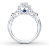 Thumbnail Image 2 of Previously Owned Engagement Ring 3/4 ct tw Round-cut Diamonds 14K White Gold