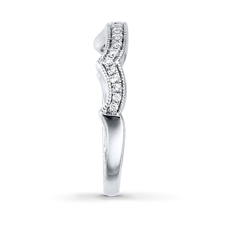 Main Image 3 of Previously Owned Diamond Band 1/6 ct tw Round-cut 14K White Gold
