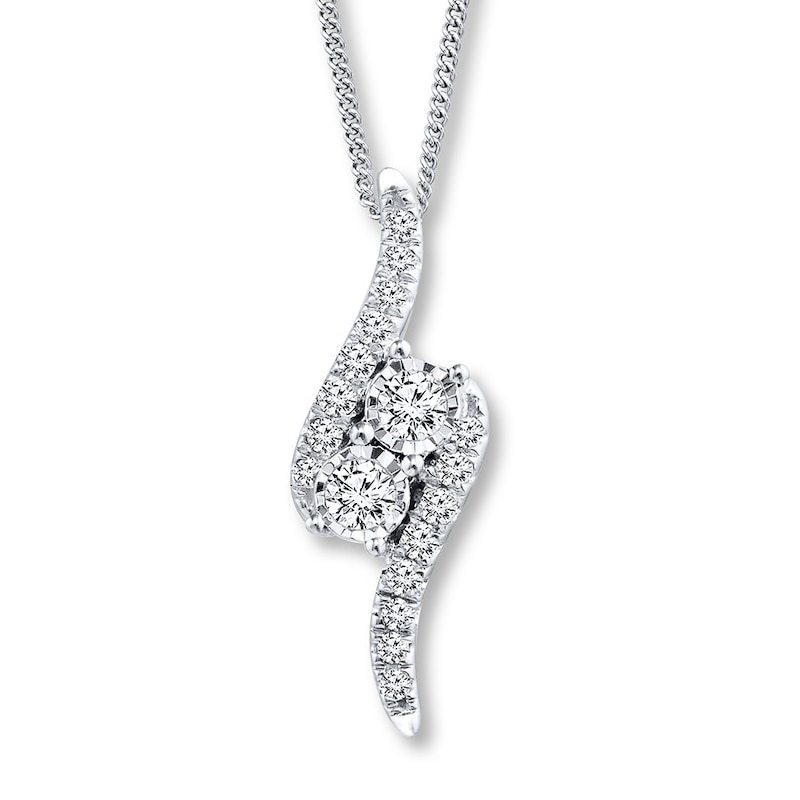 Previously Owned Ever Us Necklace 1/4 ct tw Diamonds 14K White Gold