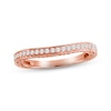 Thumbnail Image 0 of Previously Owned Diamond Contour Wedding Band 1/4 ct tw Round-cut 14K Rose Gold