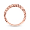 Previously Owned Diamond Contour Wedding Band 1/4 ct tw Round-cut 14K Rose Gold