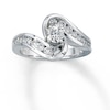 Thumbnail Image 0 of Previously Owned Diamond Engagement Ring 3/4 ct tw Round-cut 14K White Gold