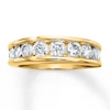 Previously Owned Diamond Wedding Band 1-1/2 ct tw Round-cut 14K Yellow Gold