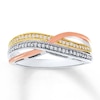 Thumbnail Image 1 of Previously Owned Diamond Ring 1/8 ct tw Round-cut Sterling Silver/10K Two-Tone Gold