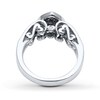 Thumbnail Image 2 of Previously Owned Open Hearts Ring 1/15 ct tw Diamonds Sterling Silver