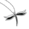 Thumbnail Image 0 of Previously Owned Black Diamond Necklace 1/6 ct tw Sterling Silver