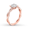 Thumbnail Image 2 of Previously Owned Diamond Promise Ring 3/8 ct tw Round-cut 10K Two-Tone Gold - Size 9.5