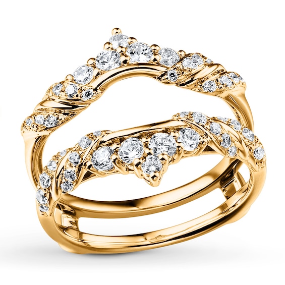Previously Owned Diamond Enhancer Ring 7/8 ct tw Round-cut 14K Yellow Gold Size 4