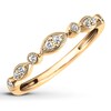 Thumbnail Image 4 of Previously Owned Diamond Anniversary Band 1/10 ct tw Round-cut 10K Yellow Gold - Size 4.5