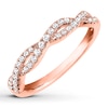 Thumbnail Image 1 of Previously Owned Diamond Anniversary Band 1/4 ct tw Round-cut 10K Rose Gold - Size 5