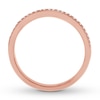 Thumbnail Image 2 of Previously Owned Diamond Wedding Band 1/10 ct tw Round-cut 10K Rose Gold - Size 4