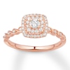 Thumbnail Image 0 of Previously Owned Diamond Engagement Ring 1/3 ct tw Round-cut 10K Rose Gold