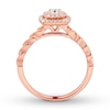 Thumbnail Image 1 of Previously Owned Diamond Engagement Ring 1/3 ct tw Round-cut 10K Rose Gold