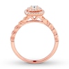 Thumbnail Image 1 of Previously Owned Diamond Engagement Ring 1/3 ct tw Round-cut 10K Rose Gold