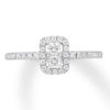 Previously Owned Ever Us Diamond Promise Ring 3/8 ct tw Princess & Round-cut 10K White Gold