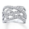 Thumbnail Image 0 of Previously Owned Diamond Ring 1 ct tw Round-cut 14K White Gold - Size 12