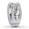 Thumbnail Image 2 of Previously Owned Diamond Ring 1 ct tw Round-cut 14K White Gold - Size 12