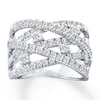 Thumbnail Image 0 of Previously Owned Diamond Ring 1 ct tw Round-cut 14K White Gold - Size 13.5