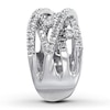 Thumbnail Image 2 of Previously Owned Diamond Ring 1 ct tw Round-cut 14K White Gold - Size 13.5
