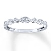 Thumbnail Image 1 of Previously Owned Diamond Anniversary Ring 1/10 ct tw Round-cut 10K White Gold - Size 4