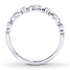 Thumbnail Image 2 of Previously Owned Diamond Anniversary Ring 1/10 ct tw Round-cut 10K White Gold - Size 4