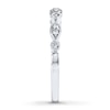 Thumbnail Image 3 of Previously Owned Diamond Anniversary Ring 1/10 ct tw Round-cut 10K White Gold - Size 4
