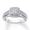 Thumbnail Image 0 of Previously Owned Diamond Ring 1/2 ct tw Round-cut 10K White Gold - Size 11