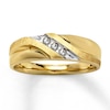 Thumbnail Image 0 of Previously Owned Men's Diamond Band 1/10 ct tw Round-Cut 10K Yellow Gold - Size 5