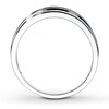 Thumbnail Image 2 of Previously Owned Men's Wedding Band 1/4 ct tw Round-cut Diamonds 10K White Gold - Size 13.5