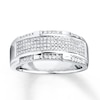 Thumbnail Image 0 of Previously Owned Men's Diamond Ring 1/2 ct tw Round-cut 10K White Gold - Size 13