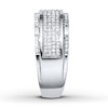 Thumbnail Image 2 of Previously Owned Men's Diamond Ring 1/2 ct tw Round-cut 10K White Gold - Size 13