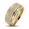 Thumbnail Image 4 of Previously Owned Men's Band 1/2 ct tw Round-cut Diamonds 10K Yellow Gold - Size 13.5