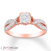 Thumbnail Image 1 of Previously Owned Diamond Ring 1/5 ct tw Round-cut 10K Rose Gold - Size 10.75