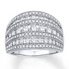 Thumbnail Image 0 of Previously Owned Diamond Ring 1-1/2 ct tw Round-cut 10K White Gold - Size 8