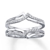 Thumbnail Image 1 of Previously Owned Diamond Enhancer Ring 1/4 ct tw Round-cut 14K White Gold - Size 10