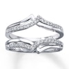 Thumbnail Image 1 of Previously Owned Diamond Enhancer Ring 1/4 ct tw Round-cut 14K White Gold - Size 8.5