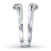 Thumbnail Image 3 of Previously Owned Diamond Enhancer Ring 1/4 ct tw Round-cut 14K White Gold - Size 8.5
