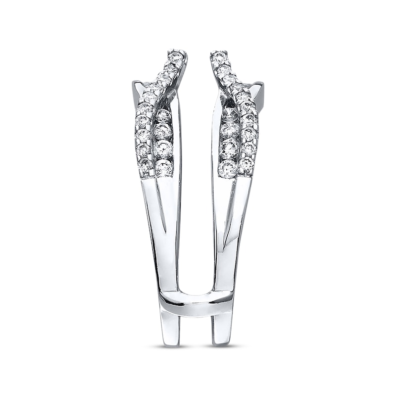 Main Image 2 of Previously Owned Diamond Enhancer Ring 3/4 ct tw Round-cut 14K White Gold Size 11.25