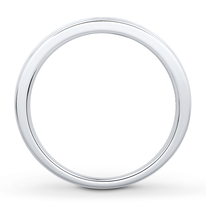 Main Image 2 of Previously Owned Diamond Anniversary Band 1/2 ct tw Round & Baguette-cut 14K White Gold Size 10.75