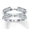 Thumbnail Image 1 of Previously Owned Diamond Enhancer Ring 3/4 ct tw Round-cut 14K White Gold - Size 10.75