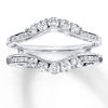 Thumbnail Image 1 of Previously Owned Diamond Enhancer Ring 5/8 ct tw Round-cut 14K White Gold - Size 3.75