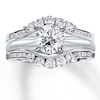 Thumbnail Image 1 of Previously Owned Diamond Enhancer Ring 5/8 ct tw Round-cut 14K White Gold - Size 3.75