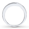 Thumbnail Image 2 of Previously Owned Men's Diamond Band 1-1/2 ct tw Square-cut 14K White Gold - Size 13