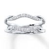 Thumbnail Image 1 of Previously Owned Diamond Enhancer Ring 1/5 ct tw Round-cut 14K White Gold Size 5