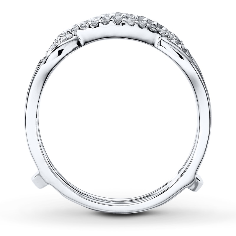 Main Image 2 of Previously Owned Diamond Enhancer Ring 1/5 ct tw Round-cut 14K White Gold Size 5