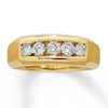 Thumbnail Image 0 of Previously Owned Men's Diamond Band 1 ct tw Round-cut 14K Yellow Gold - Size 14.25