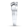 Thumbnail Image 3 of Previously Owned Men's Diamond Band 1/4 ct tw Round-cut 10K White Gold - Size 5.5