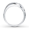 Thumbnail Image 2 of Previously Owned Men's Diamond Ring 1/2 ct tw Round-cut 10K White Gold - Size 8