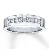 Thumbnail Image 0 of Previously Owned Men's Diamond Band 5/8 ct tw Square-Cut 10K White Gold - Size 6